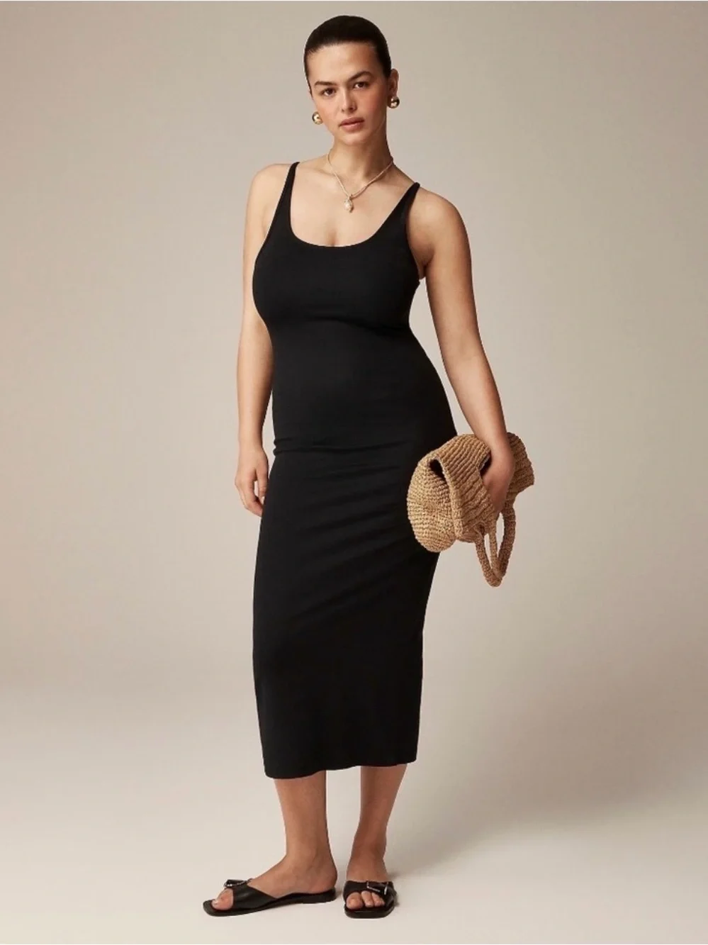 J.Crew Black Tank Maxi Dress